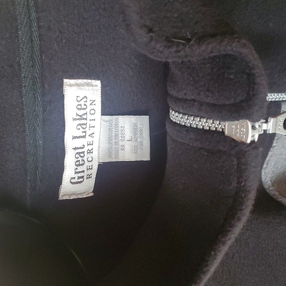 Great Lakes Recreation 1/4 Zip Fleece Sz. L Pullover Jacket - Picture 3 of 11